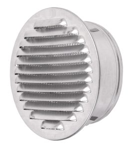 Circular Aluminium Ventilation Grille cover with protective net